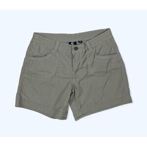 Kuhl Free Range Shorts Women’s 10 Green Hiking Outdoor Hiking Cargo Pockets